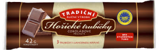 Tradiční Hořické trubičky čokoládové bez ztužených tuků 42 g